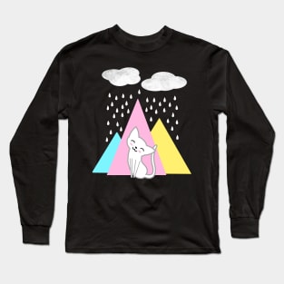 Rainy Day Cat Long Sleeve T-Shirt